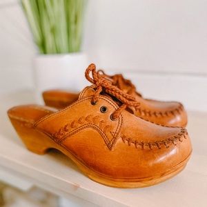 1970’s Wooden Clogs from Brazil